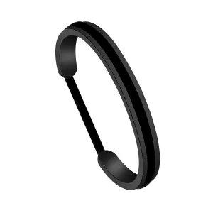 Zuo Bao Hair Tie Bracelet High Polished Cuff Bangle Bracelet for Women (B)